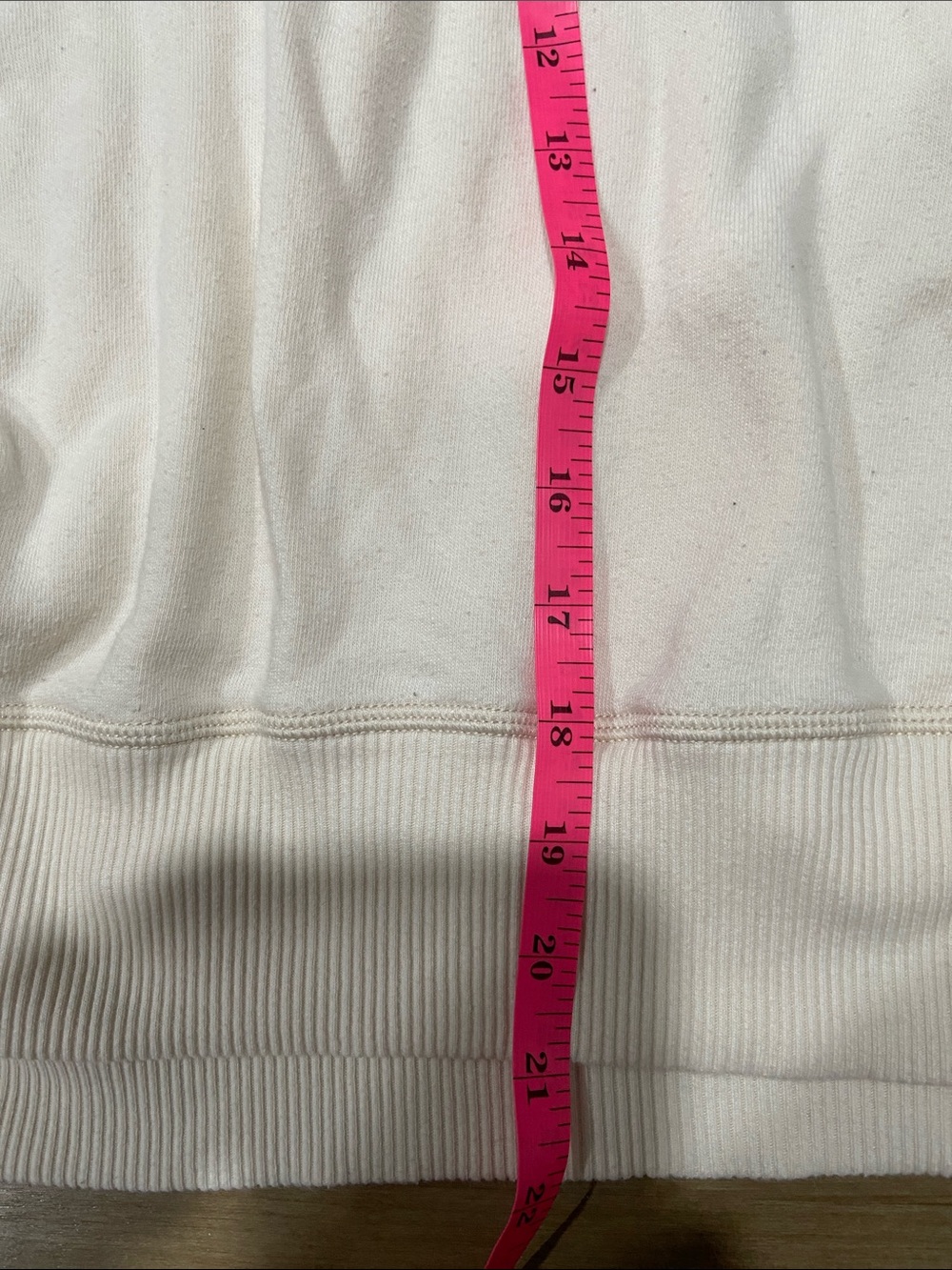 aerie Cream Button-Front Henley Sweatshirt - Picture 7 of 7